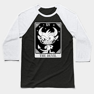 The Devil Tarot Card Baseball T-Shirt